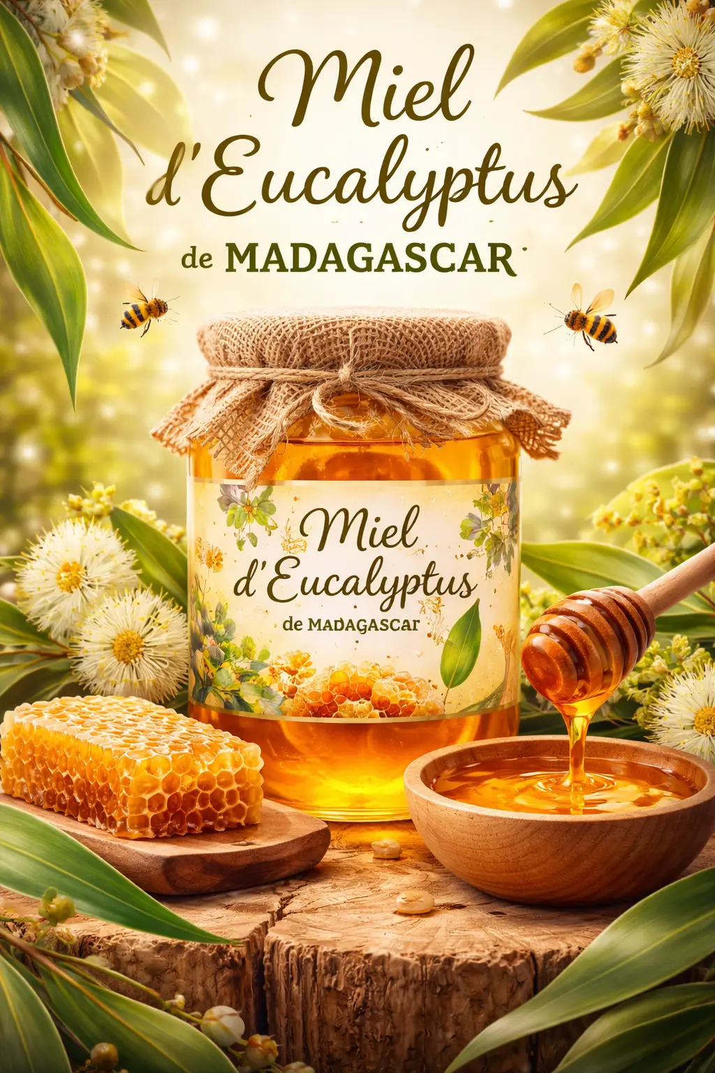 Miel d'Eucalyptus / Madagascar *BIO* 400g