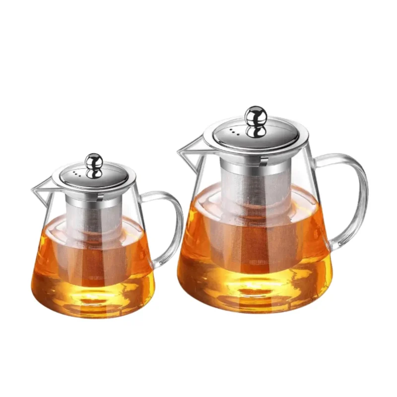 Theepot van borosilicaatglas met infuser 550ml