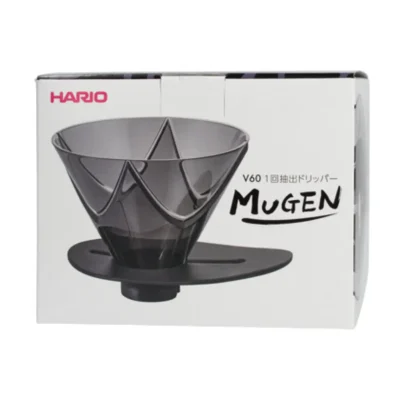 Hario - V60 Plastic One Pour Dripper MUGEN - Black